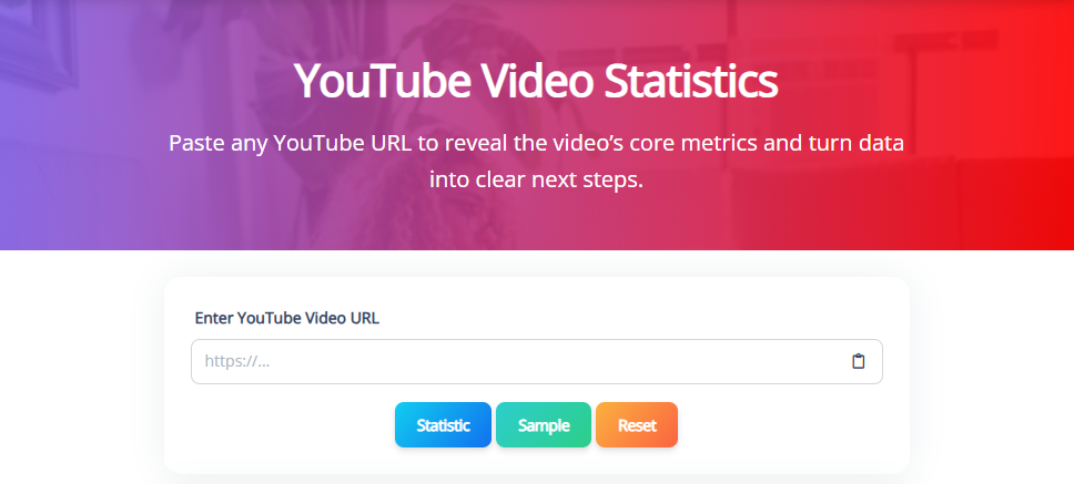 YouTube Video Statistics